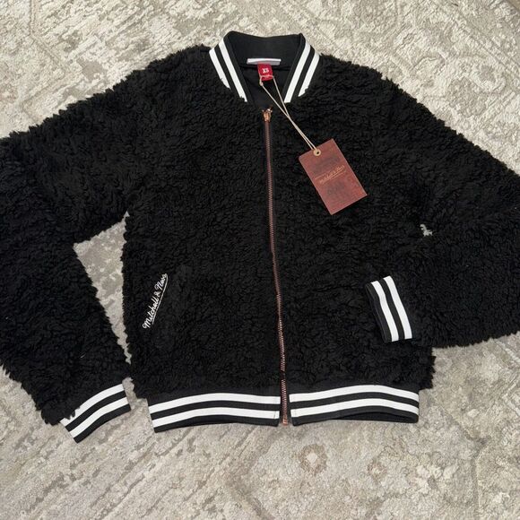 Mitchell & Ness Jackets & Blazers - Women's Mitchell & Ness Cozy Bear Jacket Black‎ NWT